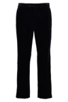 Gucci Blue Velvet Pants With Smooth Texture And Functional Pockets In Blue