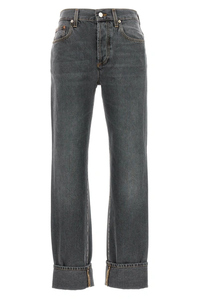 Gucci Women 'g Quadrato' Jeans In Gray