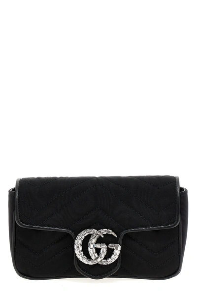 Gucci Gg Marmont Waist Bag In Black