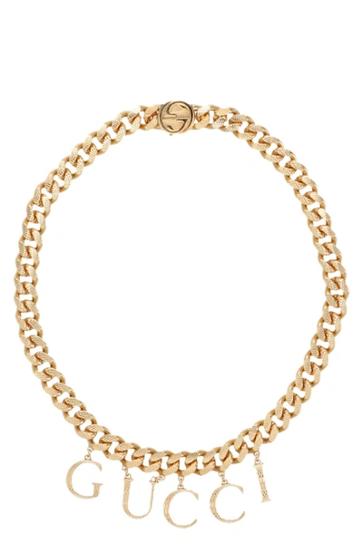 Gucci Women 'gg' Necklace In Gold