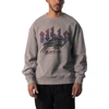 The Wild Collective Unisex  Gray Buffalo Bills Distressed Pullover Sweatshirt In Gray