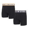 CONCEPTS SPORT CONCEPTS SPORT PITTSBURGH STEELERS GAUGE KNIT BOXER BRIEF TWO-PACK