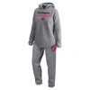 FANATICS FANATICS BRANDED  GRAY WASHINGTON NATIONALS LEGACY PULLOVER SWEATSHIRT & SWEATPANTS SET