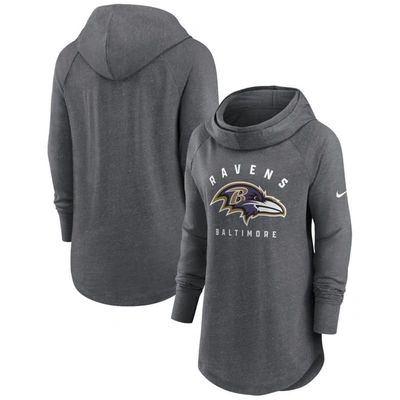Nike Women's Team (nfl Baltimore Ravens) Pullover Hoodie In Grey