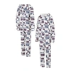 Concepts Sport Cream New York Giants Docket Hoodie Full-zip Union Suit In Cream