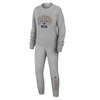 WEAR BY ERIN ANDREWS WEAR BY ERIN ANDREWS  HEATHER GRAY BALTIMORE RAVENS PLUS SIZE KNITTED TRI-BLEND LONG SLEEVE T-SHIRT 