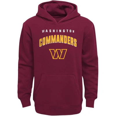 OUTERSTUFF YOUTH BURGUNDY WASHINGTON COMMANDERS STADIUM CLASSIC PULLOVER HOODIE
