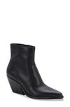 Dolce Vita Volli Womens Pointed Toe Ankle Boots In Black Leather
