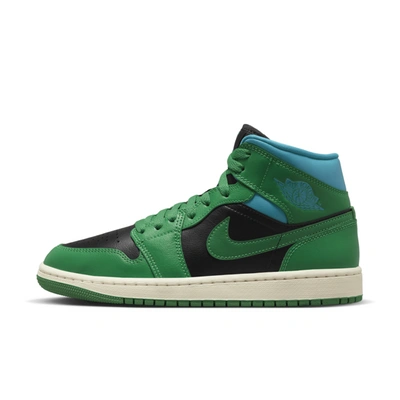 Nike Women's Air Jordan Retro 1 Mid Casual Shoes In Grün