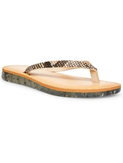 COOL PLANET BY STEVE MADDEN PLANET WOMENS SLIP ON OPEN TOE FLATS