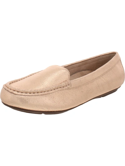 Vionic Debbie Womens Leather Slip On Moccasins In Multi