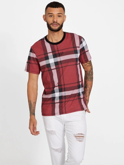 Guess Factory Hertz Tee In Red