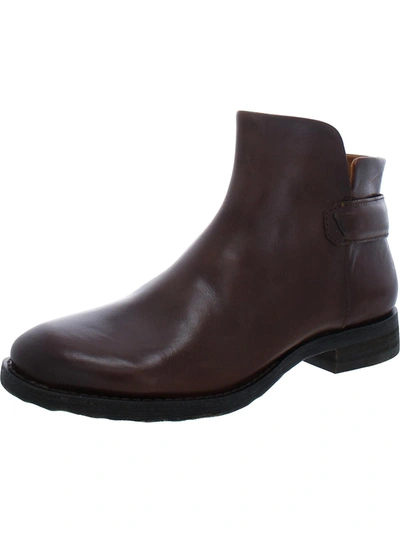 Sarto Franco Sarto Lara Womens Leather Flat Ankle Boots In Brown