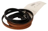 Costume National Brown Leather Silver Tone Buckle Belt In Brown