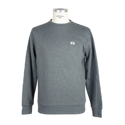 La Martina Gray Cotton Sweater