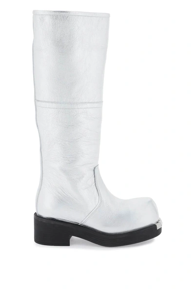 MM6 MAISON MARGIELA LAMINATED LEATHER BOOTS