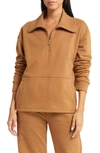 Beyond Yoga Trek Pullover In Toffee