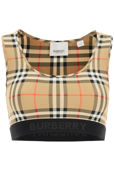 BURBERRY BURBERRY DALBY CHECK SPORT TOP