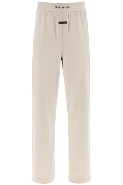 Fear Of God Drawstring Straight Leg Trousers In Brown