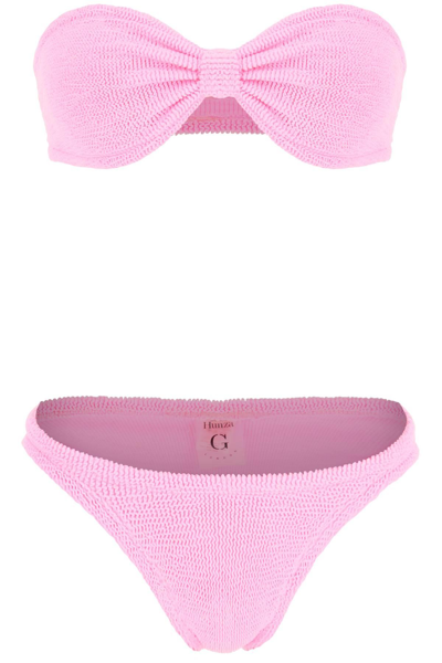 Hunza G Jean Bikini Set In Pink