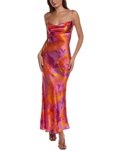 Ronny Kobo Capri Dress In Tie Dye Pink