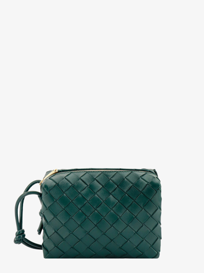 Bottega Veneta Woman Loop Woman Green Shoulder Bags
