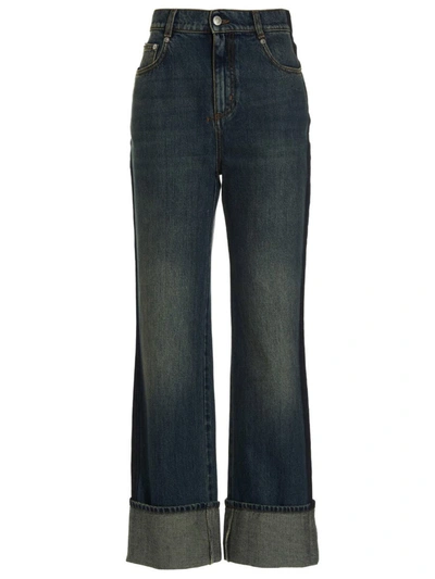 Alexander Mcqueen Jeans 'baggy Boyfriend' In Blue