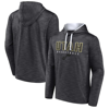 Fanatics Branded Heather Charcoal Utah Jazz Fast Break Pullover Hoodie In Heather Charcoal