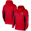 NIKE NIKE RED WASHINGTON WIZARDS 2023/24 AUTHENTIC SHOWTIME FULL-ZIP HOODIE