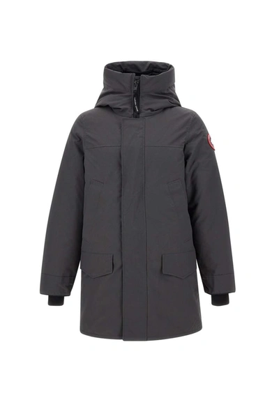 Canada Goose Hooded Padded Parka In Gray