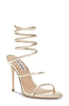 Steve Madden Exotica Sandal In Gold Snake