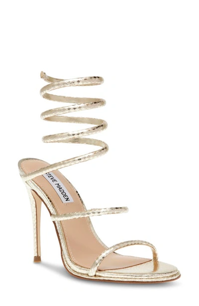 Steve Madden Exotica Sandal In Gold Snake