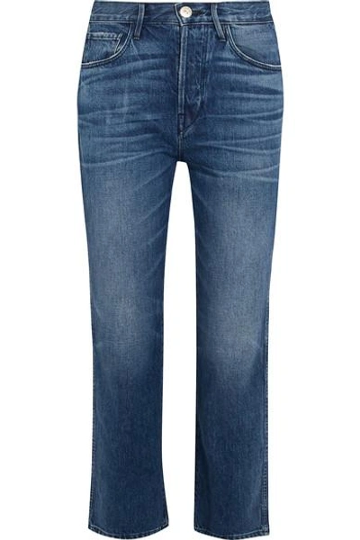 3x1 W4 Shelter Austin Cropped High-rise Straight-leg Jeans