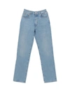 Gcds Chocker Denim Pants In New Light Blue