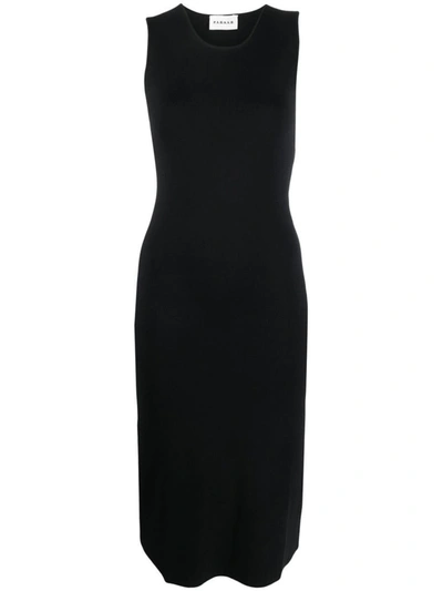 P.a.r.o.s.h Knitted Midi Dress In Black