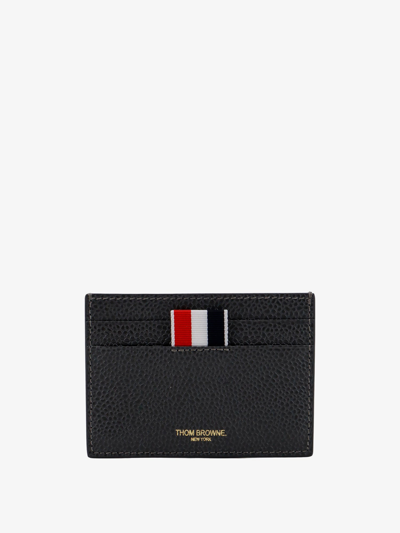 Thom Browne Woman Card Holder Woman Grey Wallets In Gray