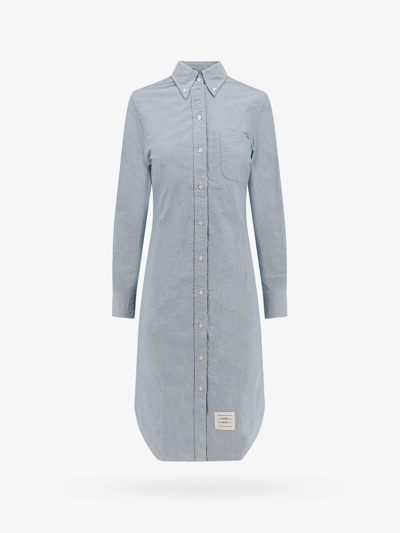 THOM BROWNE THOM BROWNE WOMAN DRESS WOMAN BLUE DRESSES