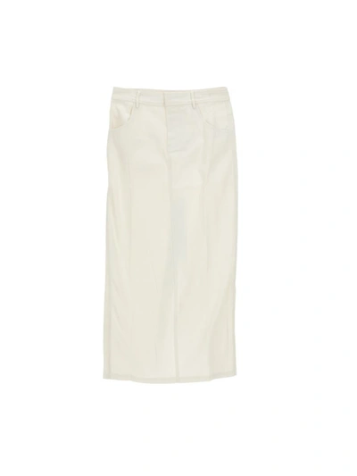 Christopher Esber Chiamaera Denim Maxi Skirt In Natural