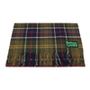 BARBOUR BARBOUR LOGO PATCH CHECKED FRINGED SCARF