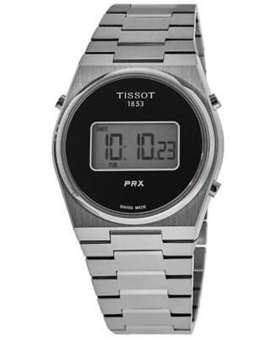 Pre-owned Tissot Prx 39mm Black Digital Dial Steel Men's Watch T137.463.11.050.00