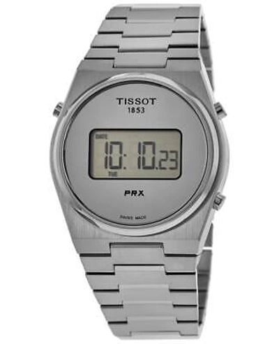 Pre-owned Tissot Prx 39mm Silver Digital Dial Steel Men's Watch T137.463.11.030.00