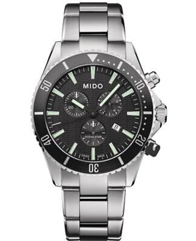 Pre-owned Mido Ocean Star Black Dial Steel Men's Watch M026.417.11.051.00