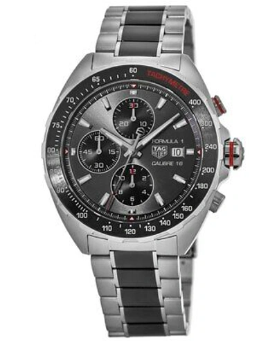 Pre-owned Tag Heuer Formula 1 Automatic Chronograph Grey Men's Watch Caz2012.ba0970