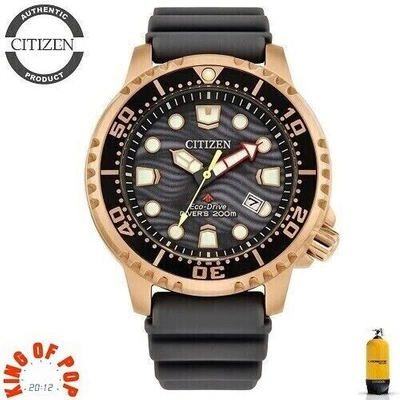 Pre-owned Citizen Bn0163-00h Promaster Eco Drive Diver's200 Free Shipping