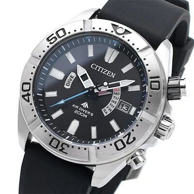 Pre-owned Citizen Promaster Marine Pmd56-3083 Black Eco-drive Stainless Men Watch Box
