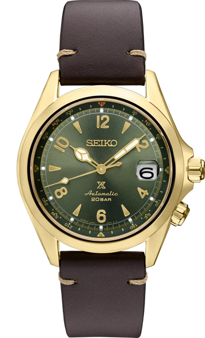 Pre-owned Seiko Spb210 Prospex 1959 Men's Sports Watch (brown/green)