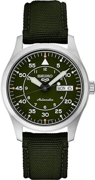 Pre-owned Seiko Srph29 5 Sport Men's Green Watch