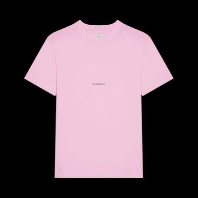 Pre-owned Givenchy Slim Fit Logo T-shirt' Light Pink' In Rosa Light