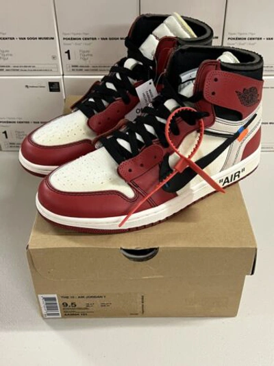 Pre-owned Jordan Size 9.5 -  1 Retro Og X Off-white High Chicago In Red