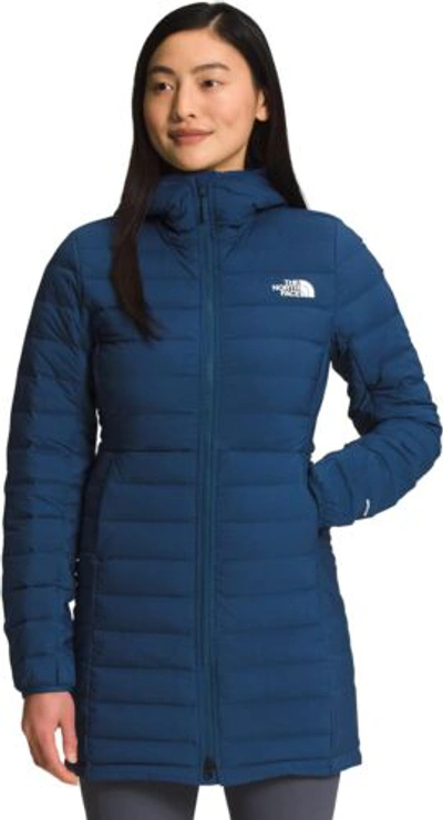 Pre-owned The North Face Women's Belleview Stretch Down Insulated Parka In Shady Blue